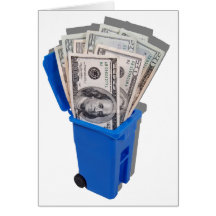 RecyclingSaveMoney090810 Greeting Card