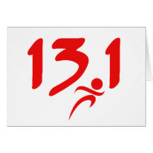 Red 13.1 half-marathon cards