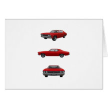 Red 1968 Chevelle SS: Cards