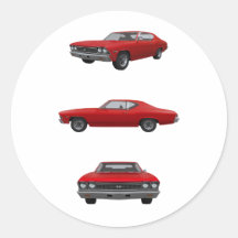 Red 1968 Chevelle SS: Sticker
