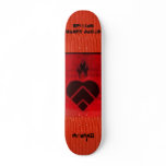 red, 200px-Far-Less_Broken_Hearts_Unite, eric b... Skate Deck