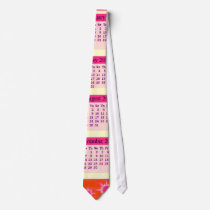 Red 2011 Year at a Glance Calendar Neck Ties