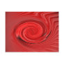 Red abstract art postcard