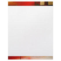 Red Abstract Custom Letterhead