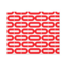 Red Abstract geometric  print. Stretched Canvas Prints