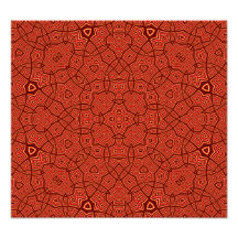 Red Abstract Pattern Photo Print