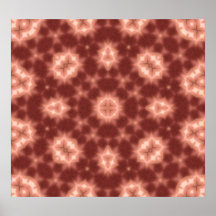 Red Abstract Pattern Poster
