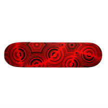 Red Abstract Pattern Skateboards