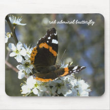 red admiral butterfly mousepad