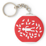 red alcohol league icon keychains