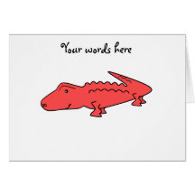 Red alligator cards