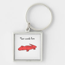 Red alligator keychains