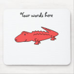 Red alligator mouse pads