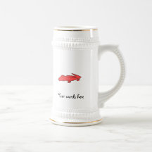 Red alligator mugs