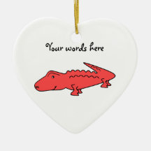 Red alligator ornaments