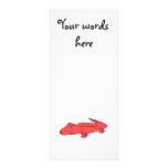 Red alligator personalized rack card