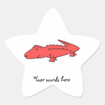 Red alligator star sticker
