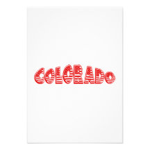 Red American Flag Colorado Invite