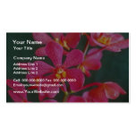 Red An orchid hybrid flowers Business Card Templates