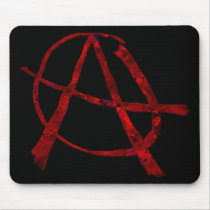 Red Anarchy Mouse Pad