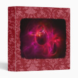 Red and Berry Circles 1 3 Ring Binders
