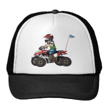 Red and Black ATV Kid Mesh Hats