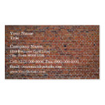 Red And Black Brick Wall With White Mortar Business Card Templates