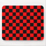 Red and Black Checker Pattern Mouse Mats