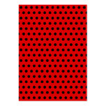 Red and Black Polka Dot Pattern. Spotty. business cards