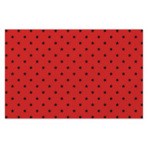 Red and Black Stars Pattern. Personalized Flyer