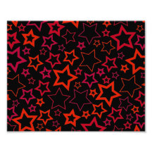 Red and Black Stars Photograph