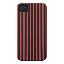 Red and Black Stripes Case-Mate iPhone 4 Case