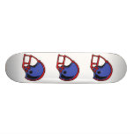 red and blue football helmet graphic skate decks