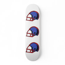 red and blue football helmet graphic skate decks