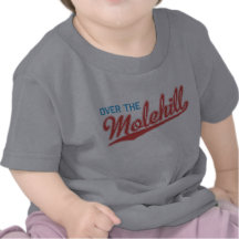 Red and Blue Over the Molehill Baby Shirt