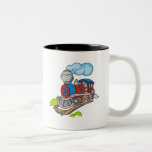 Red and Blue Train Mugs