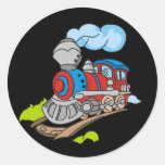 Red and Blue Train Tshirts and Gifts Stickers