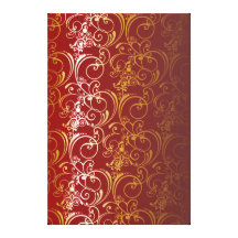 red and gold canvas gallery wrapped canvas