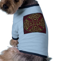 Red and Gold Celtic Knot Doggie Tee Shirt