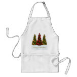 Red and Gold Christmas Tree Apron