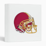 red and gold football helmet vector graphic binder
