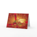 Red and Gold Holiday Candle cards