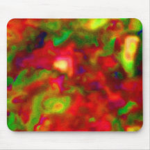 Red and green abstract picture mousepads