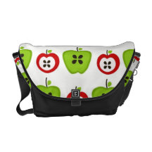 Red and Green Apples Messenger Bag