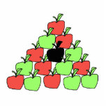 Red and Green Apples. Pool Balls Triangle. Custom photo sculptures