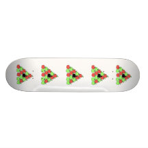 Red and Green Apples. Pool Balls, Triangle. Skateboard Decks