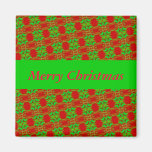 Red and Green Christmas Fridge Magnet