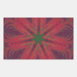 Red and Green Christmas Mandala Stickers