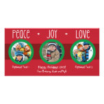 Red and Green Christmas Photo Card