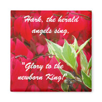 Red and Green Leaves Refrigerator Magnets